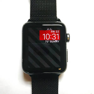 Apple Watch金屬網格飾面桌布 — Apple Watch 壁紙