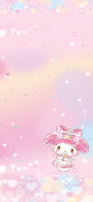 Baby My Melody 桌布 — iPhone 15 壁紙