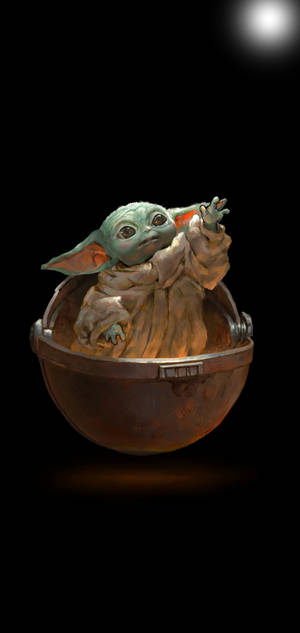 Baby Yoda 精美藝術桌布 — iPhone 11 Pro 壁紙