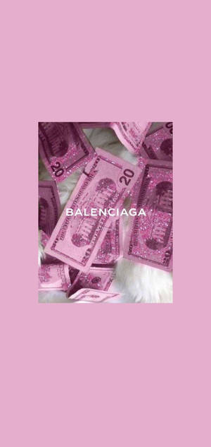 Balenciaga 美学紫色海报壁纸 — iPhone 15 壁紙