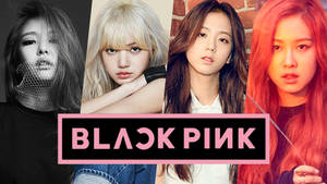 BLACKPINK 成員橫幅含團體標誌桌布