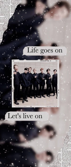 BTS Life Goes On 對話泡泡桌布 — 索尼 Xperia 壁紙