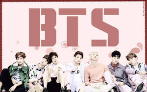 BTS粉红背景团体照壁纸 — BTS 團體照片 GIF 壁紙