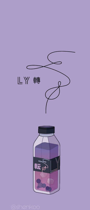 BTS美学Love Yourself紫瓶 — 索尼 Xperia 壁紙