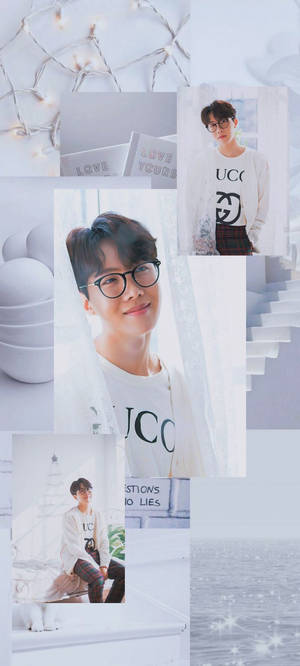 BTS美學Jhope白色背景 — BTS 美學 壁紙