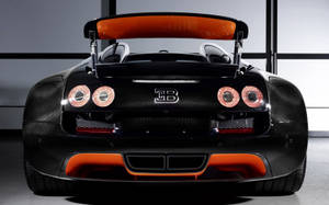 Bugatti Veyron 車尾桌布