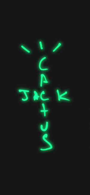 Cactus Jack 发光标志壁纸 — iPhone 14 Pro 壁紙