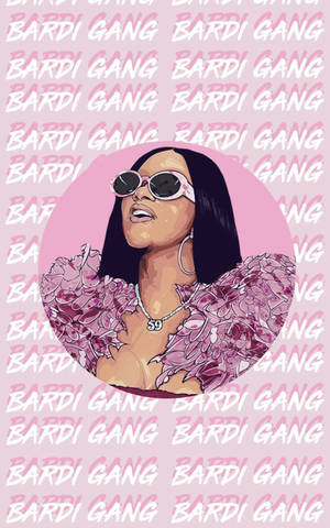 Cardi B 粉色 Bardi Gang 壁纸 — Galaxy Tab 壁紙