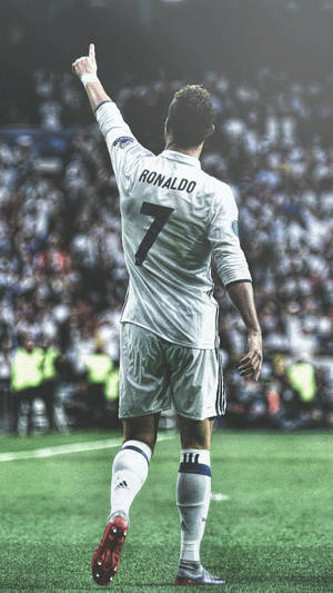 Cristiano Ronaldo 手指向上 iPhone 桌布