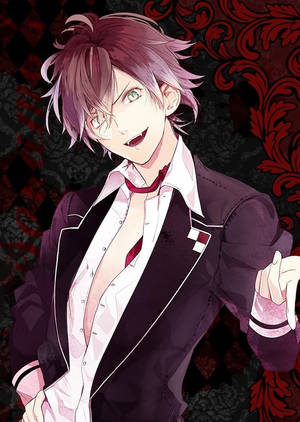 Diabolik Lovers 逆卷禮人 紅色海報桌布 — OnePlus Pad Go 2 壁紙