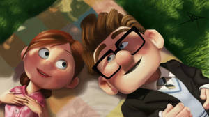 Ellie and Carl Fredricksen Up movie wallpaper — Chromebook 壁紙