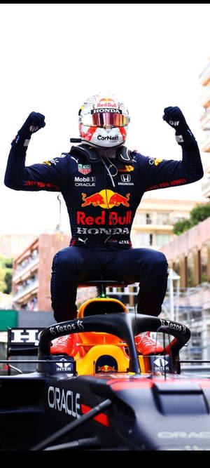 F1 iPhone Max Verstappen 摩納哥GP勝利 — iPhone 15 Plus 壁紙