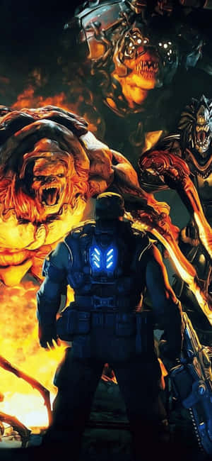iPhone X Gears Of War 5 背景 — Moto G87 壁紙