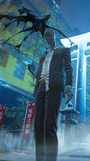 Ghostwire Tokyo 雨中行者壁纸