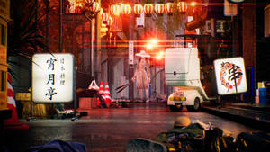 Ghostwire Tokyo 口裂け女街景壁纸
