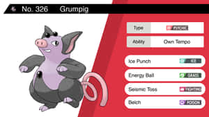 Grumpig 能力数值图 — 遊戲動圖 壁紙