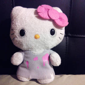 Hello Kitty 萬聖節絨毛娃娃桌布 — Hello Kitty 萬聖節 壁紙