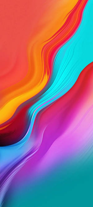 Infinix Smart 4 抽象彩色曲線 — iPhone Xr 壁紙