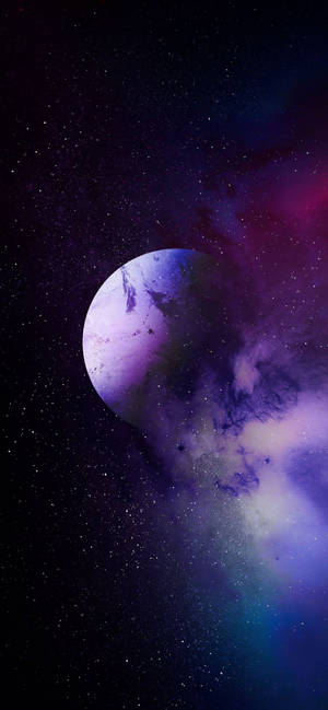 iPhone 11 紫色 — 星系 壁紙