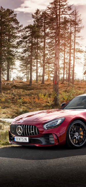 iPhone X AMG GT-R 背景 — Honor 600e 壁紙