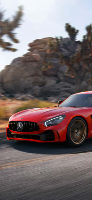 iPhone X AMG GT-R 背景 — Honor 600 Pro 壁紙