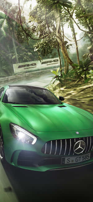 iPhone X AMG GT-R 背景 — Honor 400 壁紙