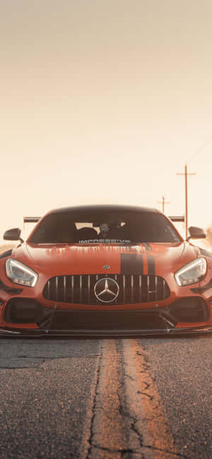 iPhone X AMG GT-R 背景 — Honor 500 壁紙