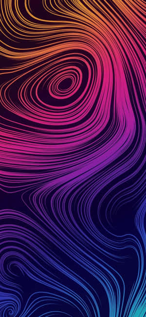 iPhone X 抽象漩涡 — Oppo Find X9s 壁紙