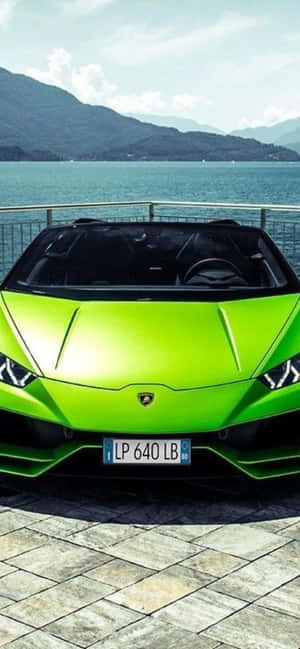 iPhone Xs Max Lamborghini 背景 — Tecno Pova Slim 壁紙