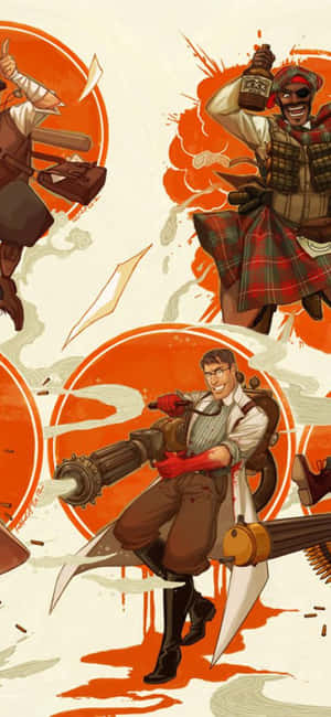 iPhone XS Team Fortress 2 背景 — Realme C100x 壁紙