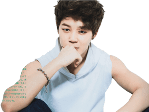 Jimin 沉思姿態