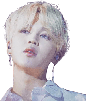 Jimin 金髮優雅造型