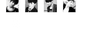 Jimin 黑白照片拼贴