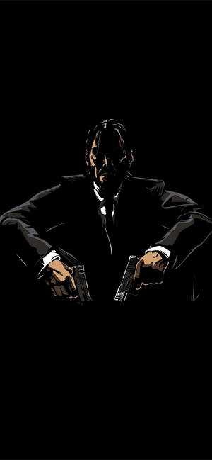 John Wick 向量藝術 iPhone 12 桌布 — iPhone 18 Pro Max 壁紙