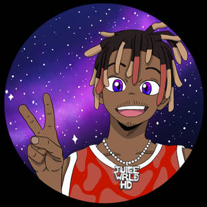 Juice Wrld 動漫銀河背景 — 動漫美學GIF 壁紙