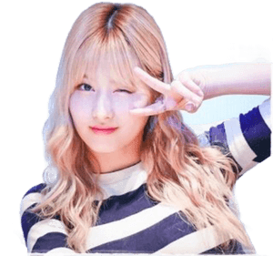 Kpop 明星比出和平手勢