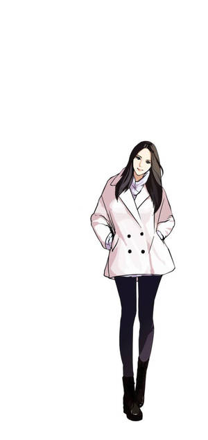 《Lookism》Crystal 穿大衣桌布 — iPhone 11 Pro Max 壁紙