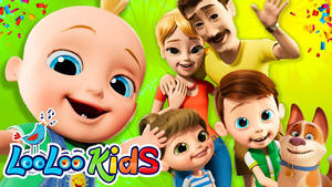 Looloo Kids 家庭 — 霓虹绿 壁紙