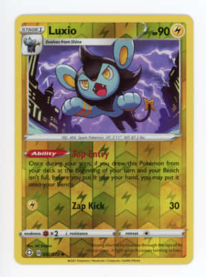 Luxio 黃綠配色寶可夢卡牌 — 任天堂 壁紙