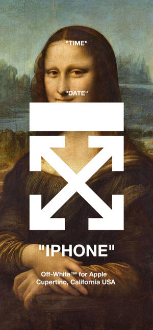 Mona Lisa Off-White iPhone壁纸 — iPhone 15 壁紙