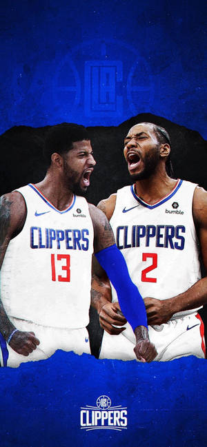 NBA Kawhi Leonard 與 Paul George 桌布。 — iPhone 11 Pro Max 壁紙