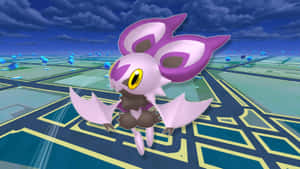 Noibat 在數位領域的遊戲地圖上空飛行 — 遊戲動圖 壁紙