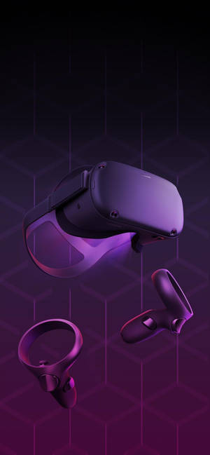 Oculus Quest 2 紫色抽象艺术壁纸 — iPhone 14 Pro 壁紙