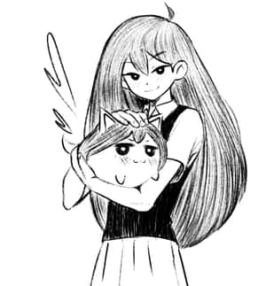 Omori 头像 奥布蕾与猫 — 华为Mate X7 壁紙