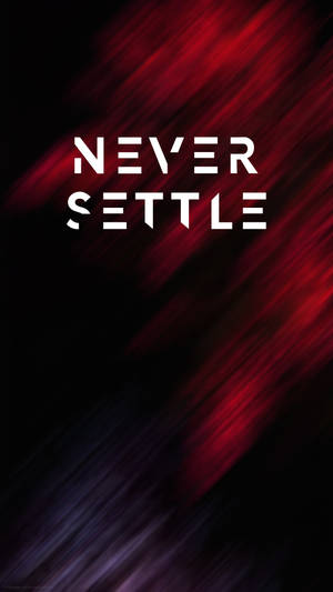 Oneplus 红棕木纹 永不妥协 壁纸