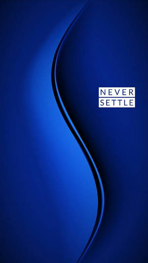 Oneplus 藍色曲線桌布