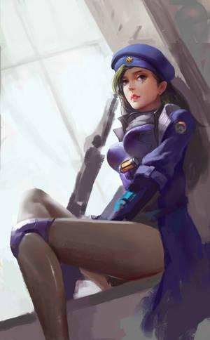 Overwatch 手機 安娜 槍械繪畫 — RedMagic 平板 壁紙