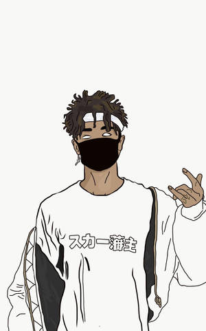 Scarlxrd 白色美學桌布 — RedMagic Astra 2 壁紙