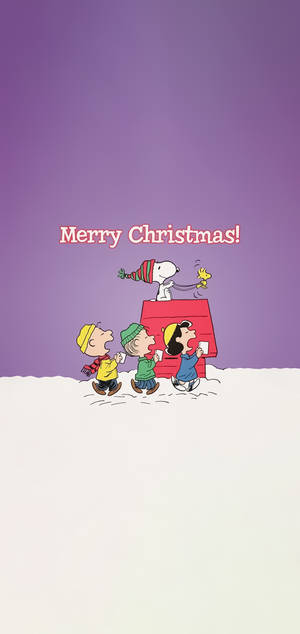 Snoopy 聖誕 iPhone — 银河 A27 壁紙