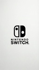 簡潔極簡設計，呈現 Nintendo Switch 標誌。 壁紙